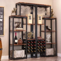 Tribesigns Wine Racks|Wine Racks*Wine Rack, 5-Tier Freestanding Wine Display Shelf