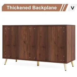 Tribesigns Chests Of Drawers*Wood 6 Drawer Chest, Storage Cabinet Dresser with Metal Legs