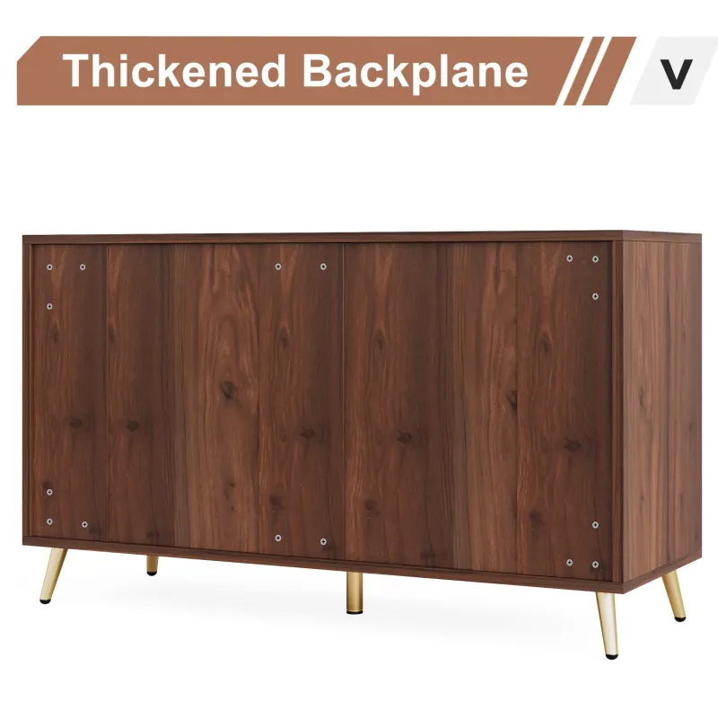 Tribesigns Chests Of Drawers*Wood 6 Drawer Chest, Storage Cabinet Dresser with Metal Legs