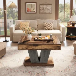 Tribesigns Coffee Tables*Wood Coffee Table, 31.5