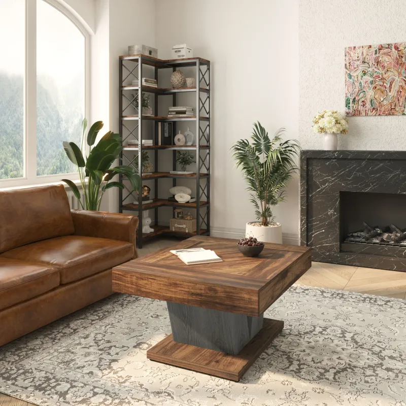 Tribesigns Coffee Tables*Wood Coffee Table, 31.5" Modern Center Table Cocktail Tea Table