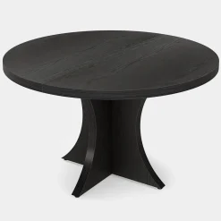 Tribesigns Dining Tables*Wood Dining Table, 47.24 Inches Round Kitchen Table for 4-6