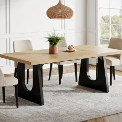 Tribesigns Dining Tables*Wood Dining Table, 70" Rectangular Kitchen Table for 6 - 8 People