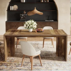 Tribesigns Dining Tables*Wood Dining Table, 63