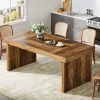 Tribesigns Dining Tables*Wood Dining Table, 63" Rustic Rectangular Kitchen Table