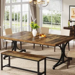 Tribesigns Dining Tables*Wood Dining Table, 62.4