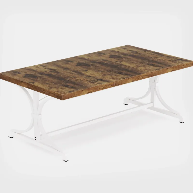 Tribesigns Dining Tables*Wood Dining Table, 62.4" Sturdy Kitchen Table for Kitchen, Living Room