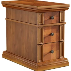 Tribesigns Nightstands*Wood End Table, Sofa Side Table Nightstand with 3 Drawers