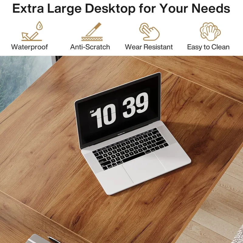 Tribesigns Desks*Wood Executive Desk, 70.9" Computer Desk Large Office Desk