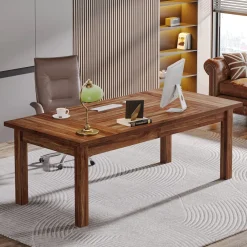 Tribesigns Desks*Wood Executive Desk, 70.9