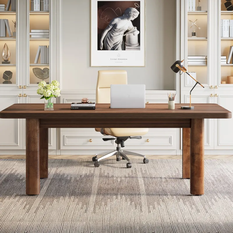 Tribesigns Desks*Wood Executive Desk, 62.99" Sturdy Computer Desk Conference Table