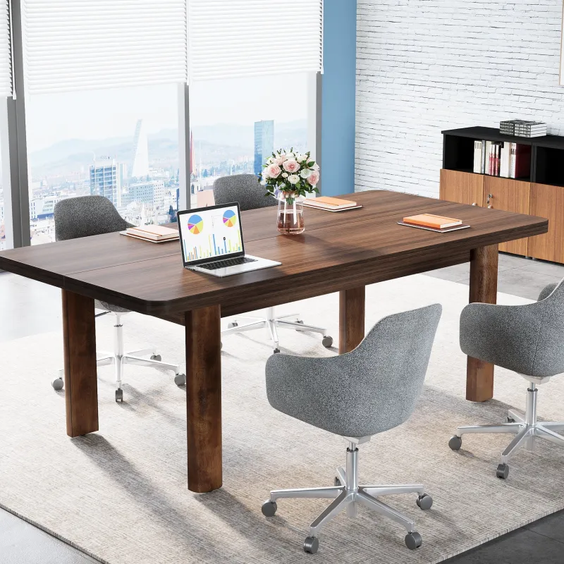 Tribesigns Desks*Wood Executive Desk, 62.99" Sturdy Computer Desk Conference Table