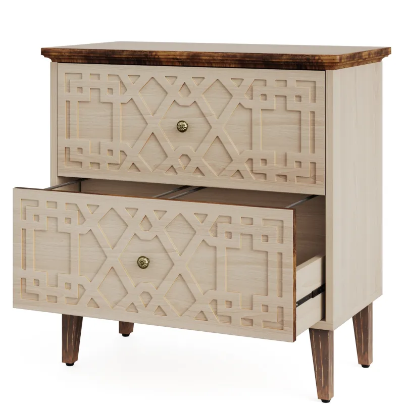 Tribesigns File Cabinets|File Cabinets*Wood File Cabinet, 2-Drawer Filing Cabinet Storage Cabinet
