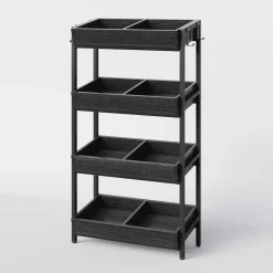 Tribesigns Baker's Racks|Baker's Racks*Wood Fruit Vegetable Storage Rack Stand, 4-Tier Storage Organizer