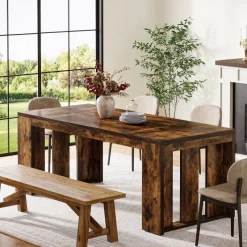 Tribesigns Dining Tables*Wood Kitchen Table, 63