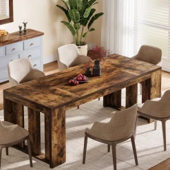 Tribesigns Dining Tables*Wood Kitchen Table, 63