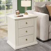 Tribesigns Nightstands*Wood Nightstand, Modern End Table Bedside Table with 3 storage Drawer