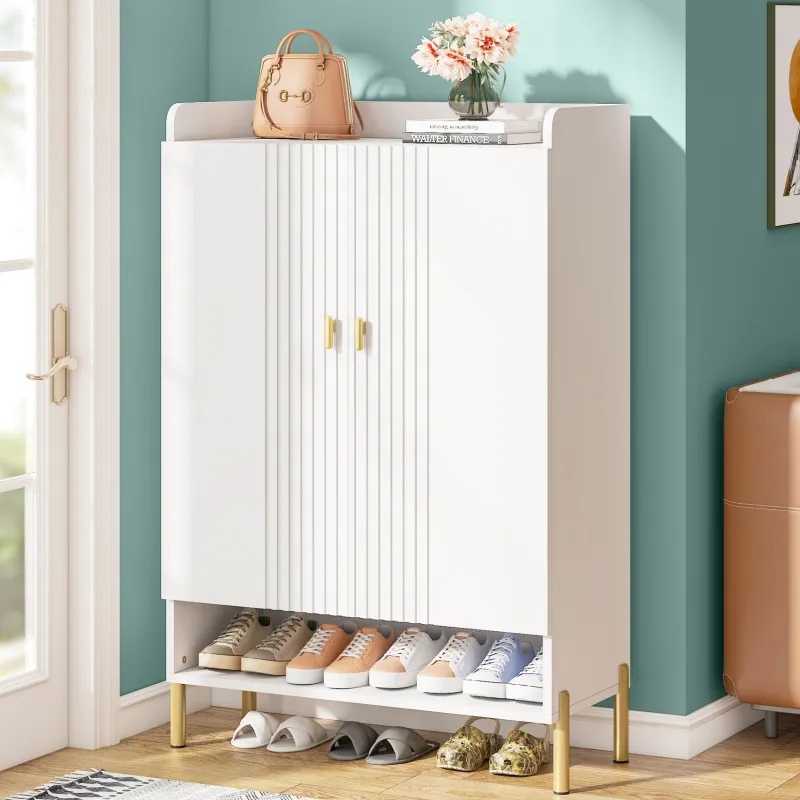 Tribesigns Shoe Racks & Cabinets|Shoe Racks & Cabinets*Wood Shoe Cabinet, 6 - Tier Shoe Organizer with Adjustable Shelves for Entryway