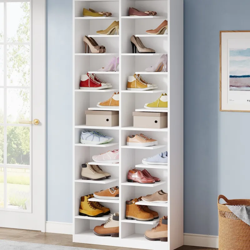 Tribesigns Shoe Racks & Cabinets|Shoe Racks & Cabinets*Wood Shoe Cabinet, Freestanding Shoe Rack with 26 Cubbies