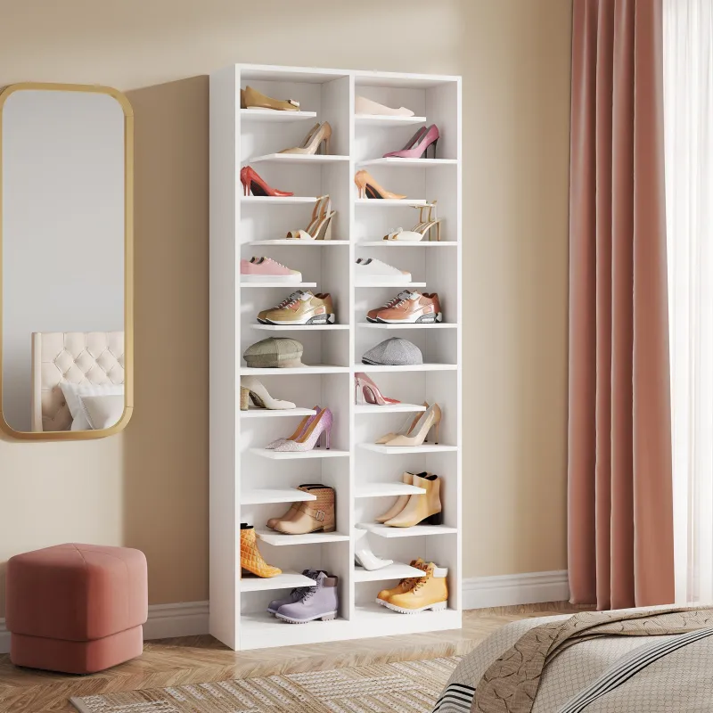 Tribesigns Shoe Racks & Cabinets|Shoe Racks & Cabinets*Wood Shoe Cabinet, Freestanding Shoe Rack with 26 Cubbies