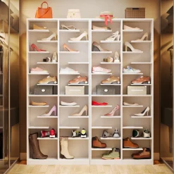Tribesigns Shoe Racks & Cabinets|Shoe Racks & Cabinets*Wood Shoe Cabinet, Freestanding Shoe Rack with 26 Cubbies
