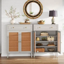 Tribesigns Sideboards & Buffets|Sideboards & Buffets*Wooden Storage Cabinet Sideboard with Adjustable Shelves and Drawer